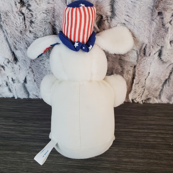 Patriotic Dog Plush Stars And Stripes Red White & Blue 7.5" Stuffed Animal Toy - Picture 3 of 6